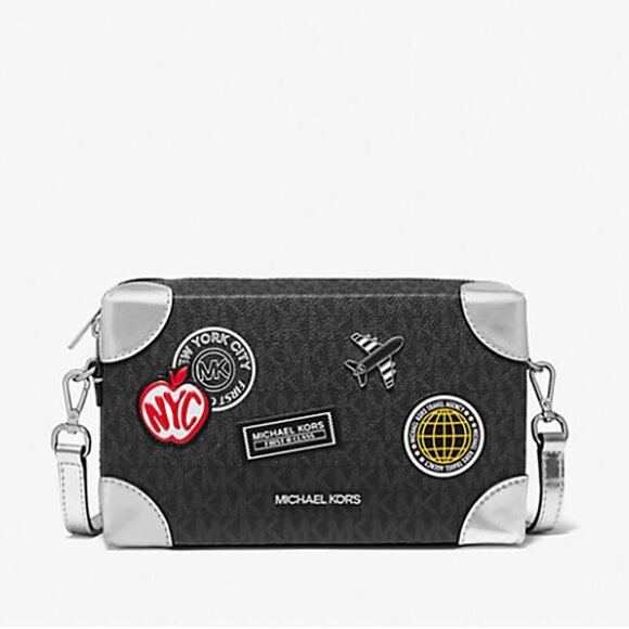 Michael Kors Jeanie Small Embellished Signature Logo Crossbody Bag - Picture 1 of 9